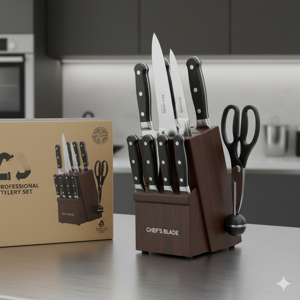 Pack de cuchillos con modulo para dejarlos